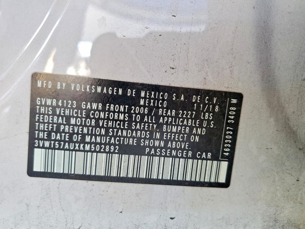 2019 Volkswagen Golf Sportwagen S - zdjęcie 12