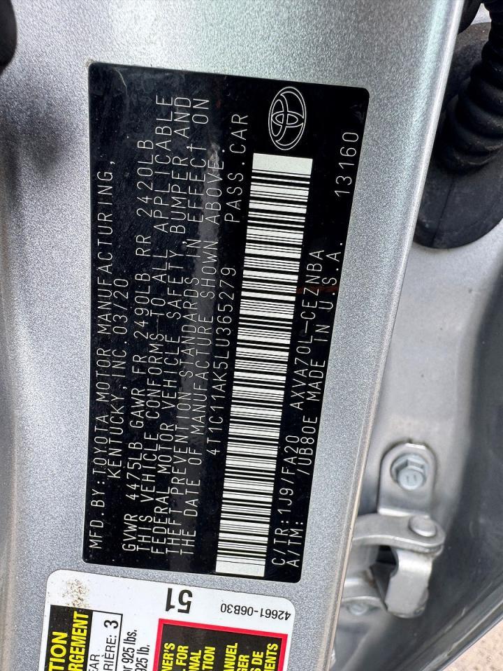 2020 Toyota Camry Le - zdjęcie 10