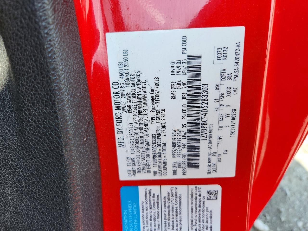 2013 Ford Mustang Gt - zdjęcie 13