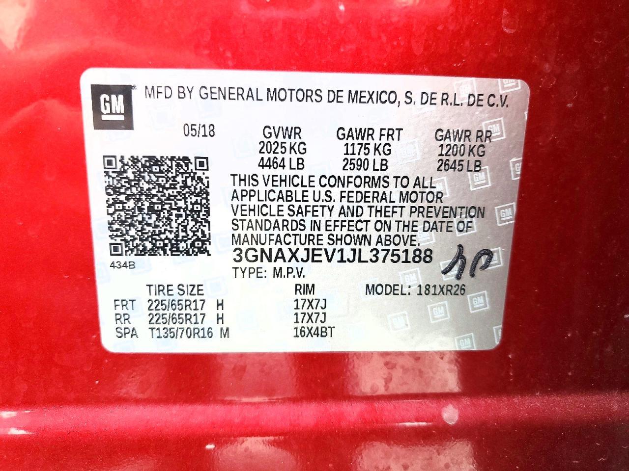 2018 Chevrolet Equinox Lt - zdjęcie 13