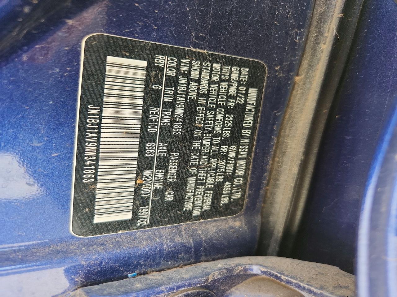 2022 Nissan Rogue Sport S - zdjęcie 12