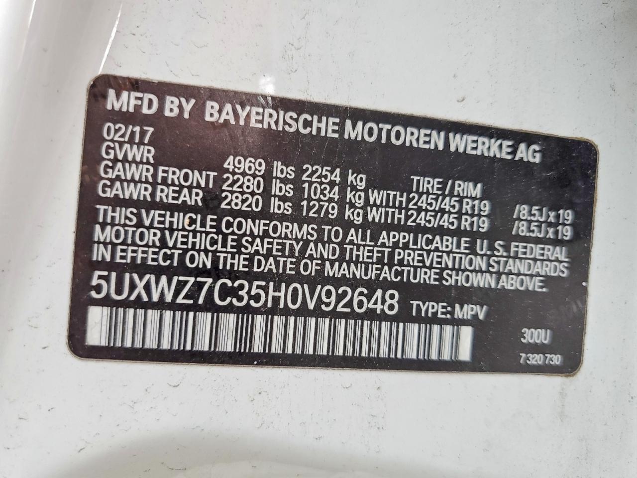 2017 BMW X3 Sdrive28I - zdjęcie 13