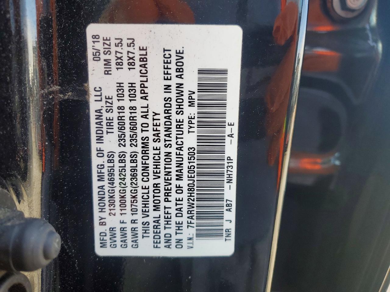2018 Honda Cr-V Exl - zdjęcie 12