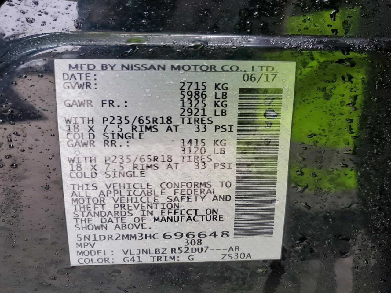 2017 Nissan Pathfinder S - zdjęcie 13