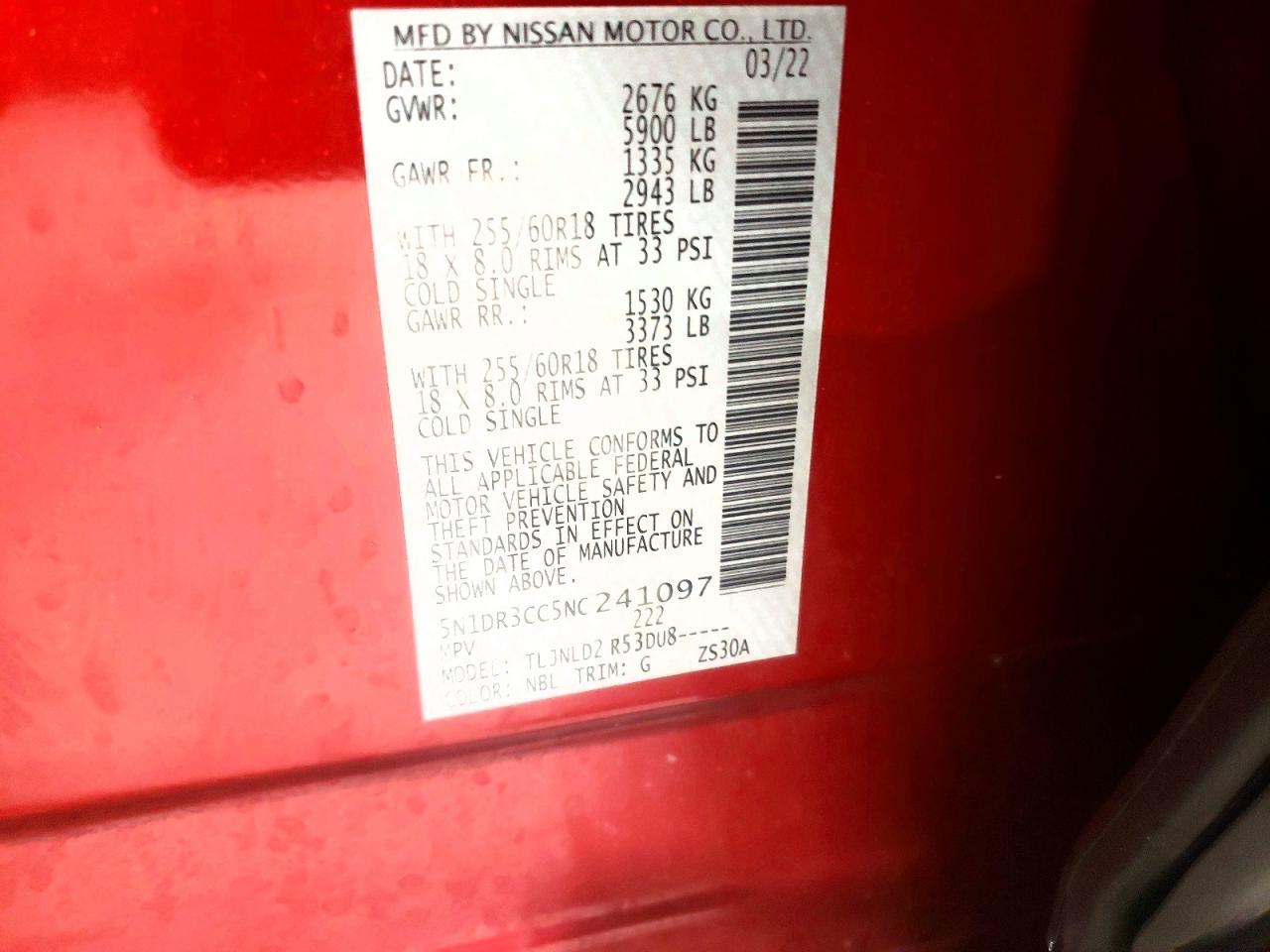 2022 Nissan Pathfinder Sl - zdjęcie 13