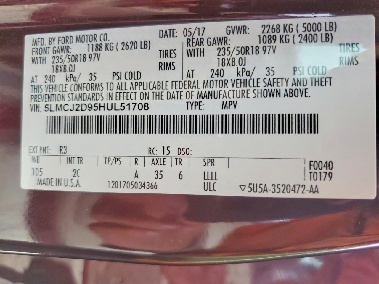 2017 Lincoln Mkc Select - zdjęcie 13