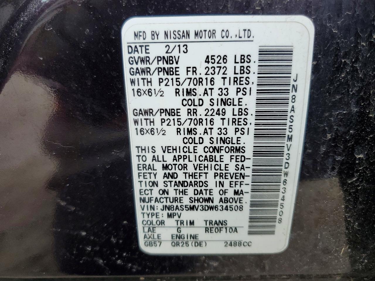 2013 Nissan Rogue S - zdjęcie 13