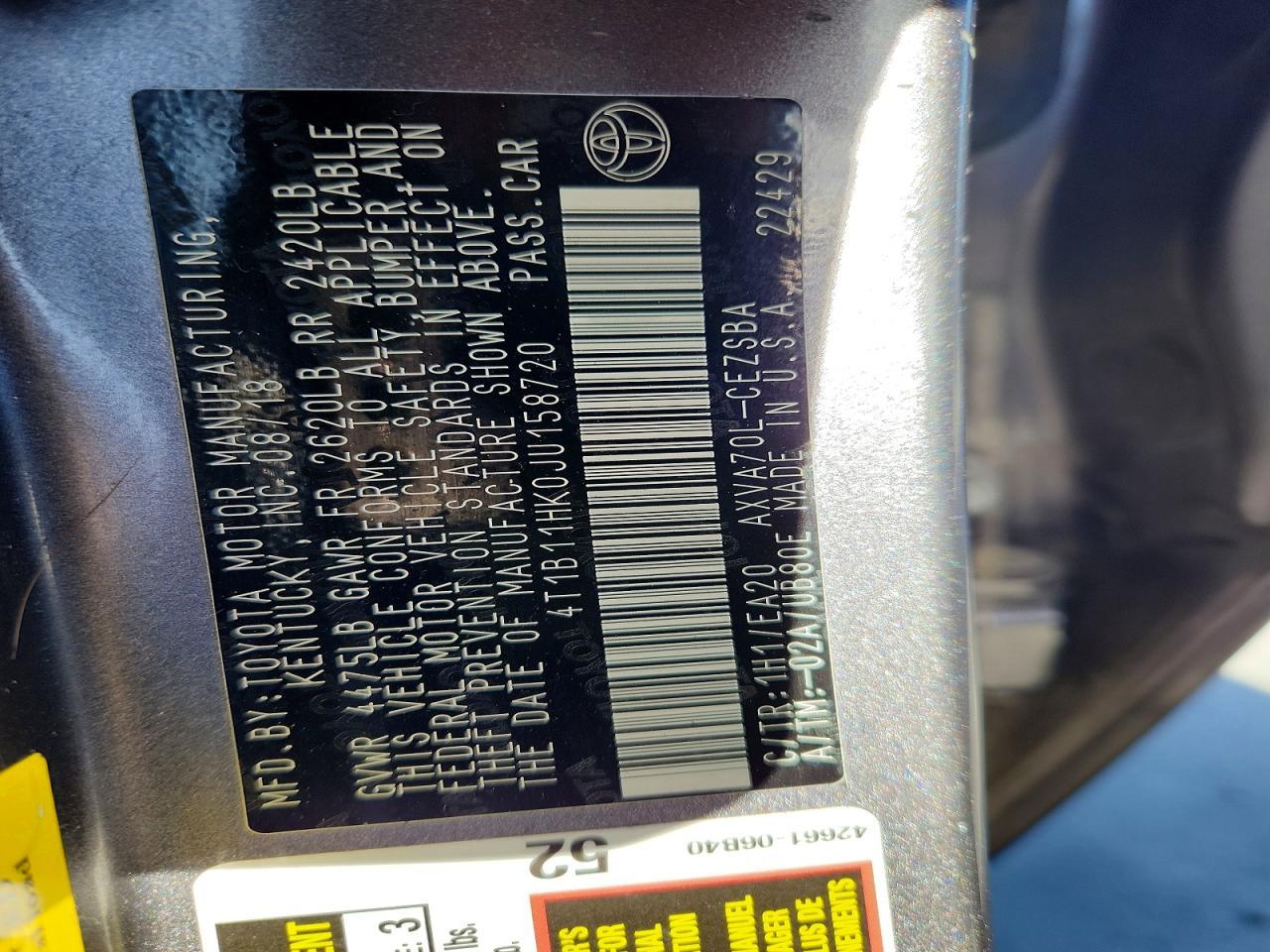 2018 Toyota Camry Se - zdjęcie 12