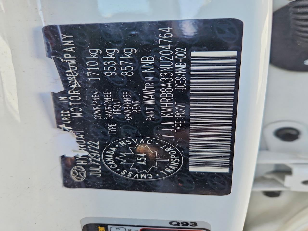 2022 Hyundai Venue Se - zdjęcie 12