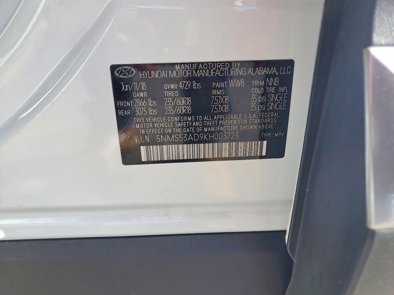 2019 Hyundai Santa Fe Ultimate 2.4L - zdjęcie 13