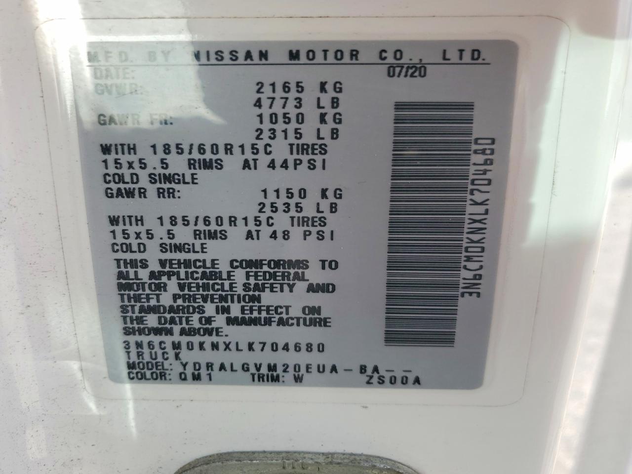 2020 Nissan Nv200 Sv - zdjęcie 13