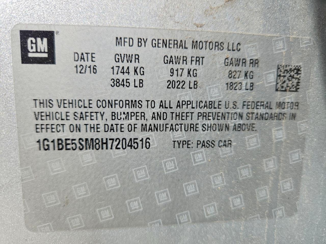 2017 Chevrolet Cruze Lt - zdjęcie 13