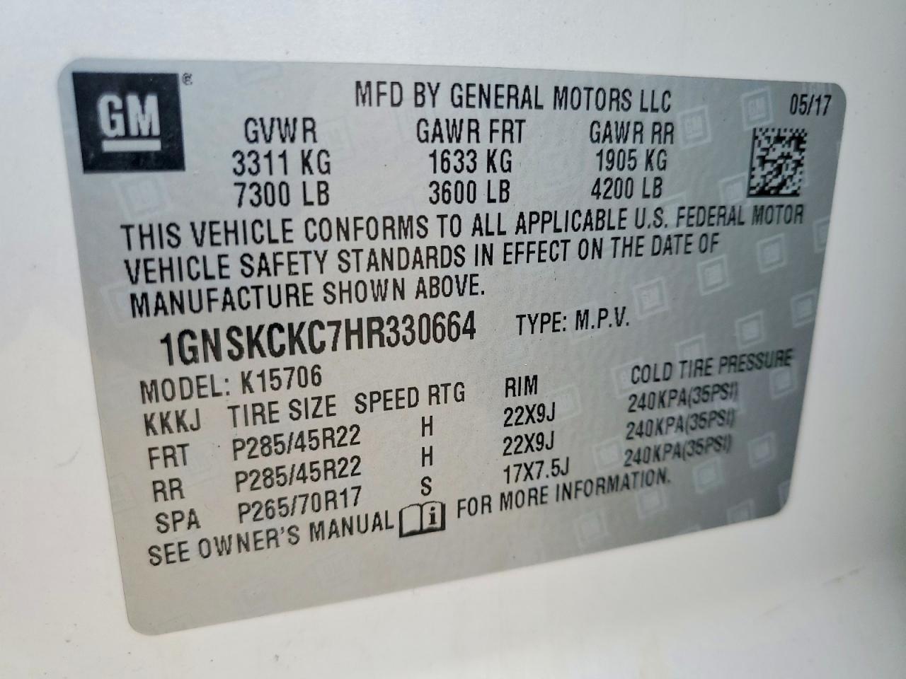 2017 Chevrolet Tahoe K1500 Premier - zdjęcie 13