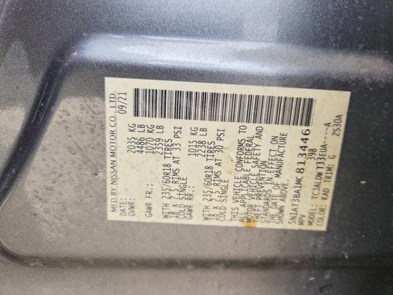 2021 Nissan Rogue Sv - zdjęcie 14