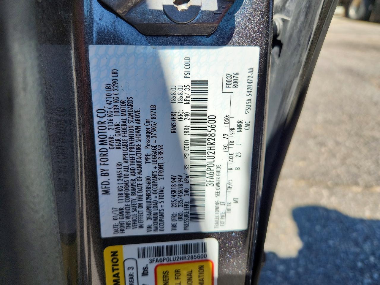 2017 Ford Fusion Se Hybrid - zdjęcie 13