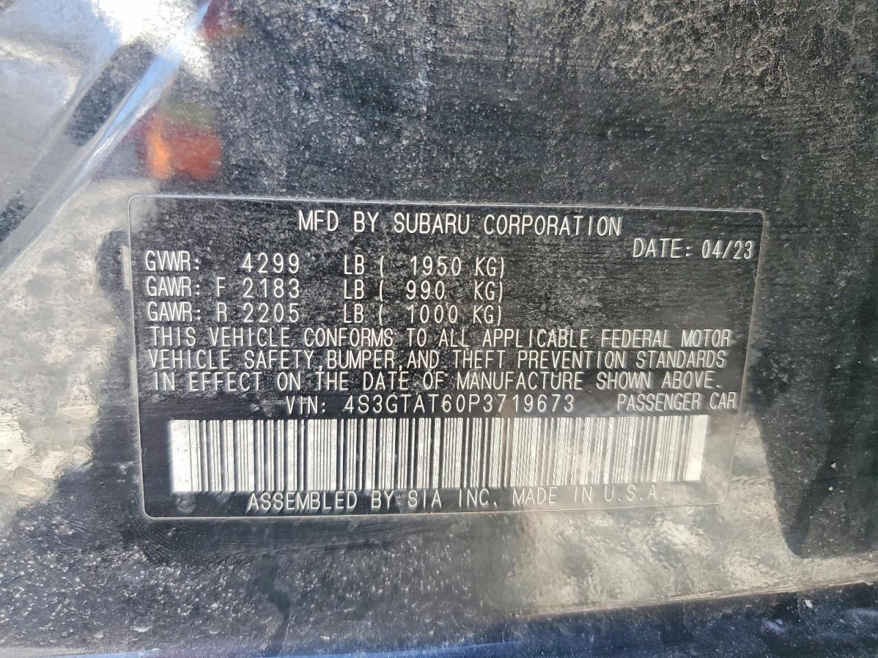 2023 Subaru Impreza Limited - zdjęcie 14