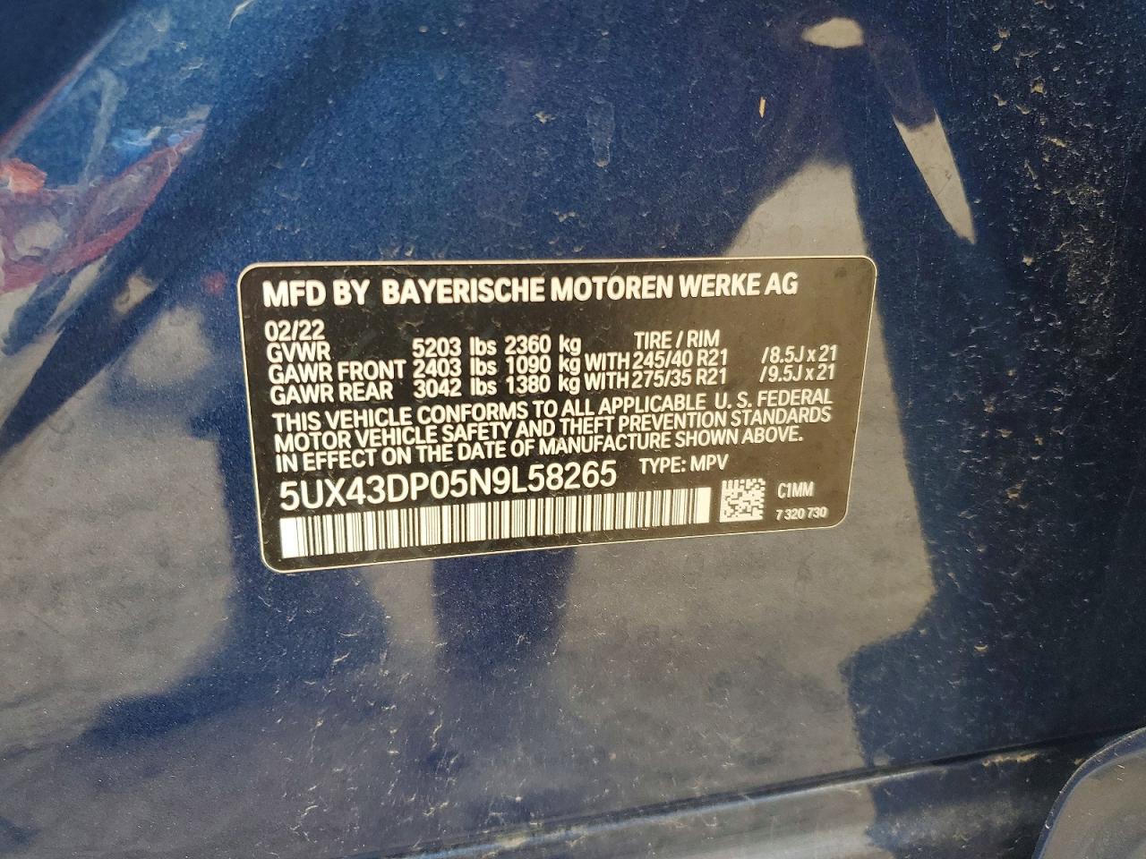 2022 BMW X3 Sdrive30I - zdjęcie 12