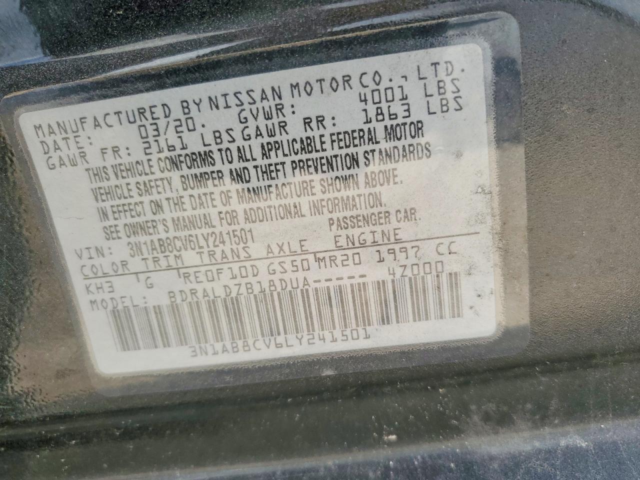 2020 Nissan Sentra Sv - zdjęcie 13