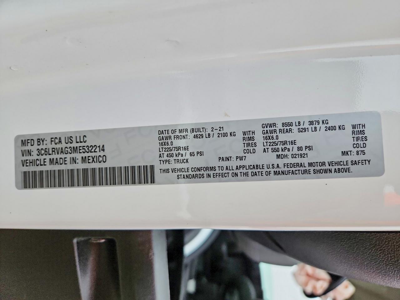 2021 Ram Promaster 1500 1500 Standard - zdjęcie 13