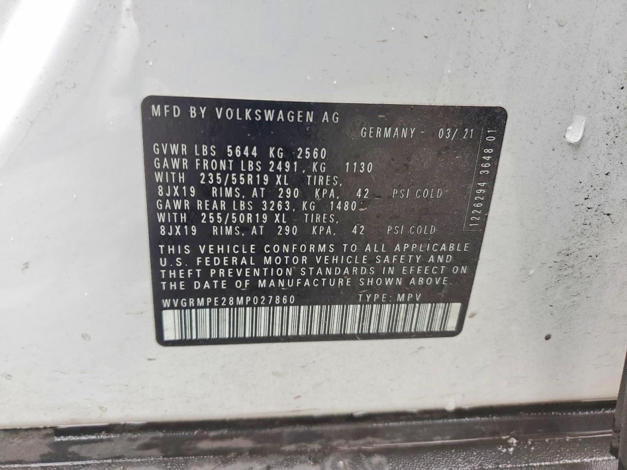 2021 Volkswagen Id.4 Pro - zdjęcie 14