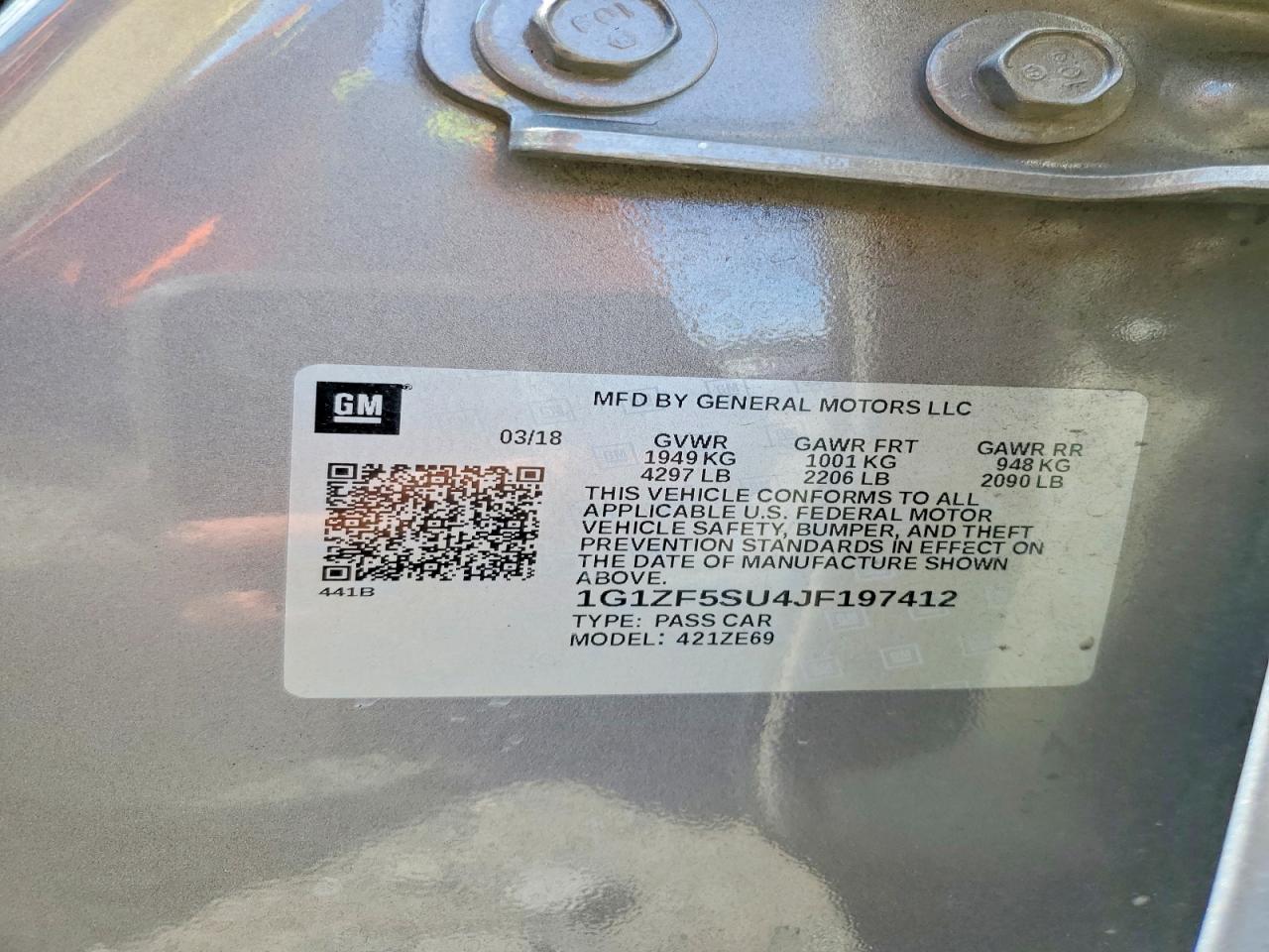 2018 Chevrolet Malibu Hybrid - zdjęcie 12