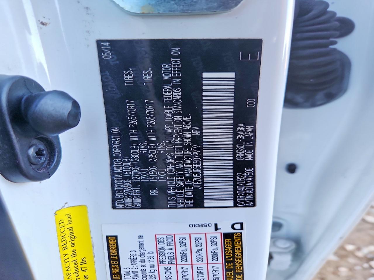 2014 Toyota 4Runner Sr5 Premium - zdjęcie 13