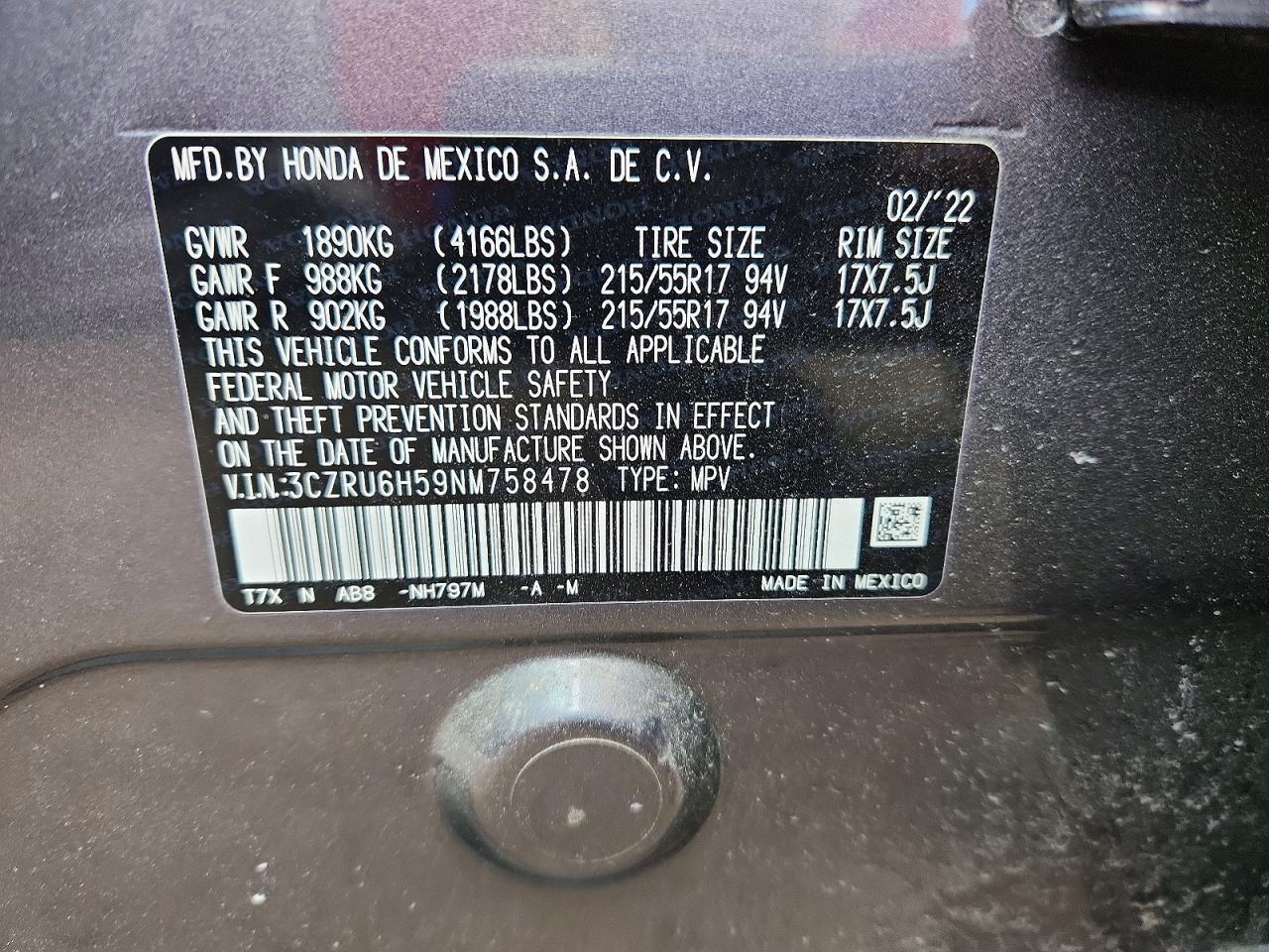 2022 Honda Hr-V Ex - zdjęcie 13