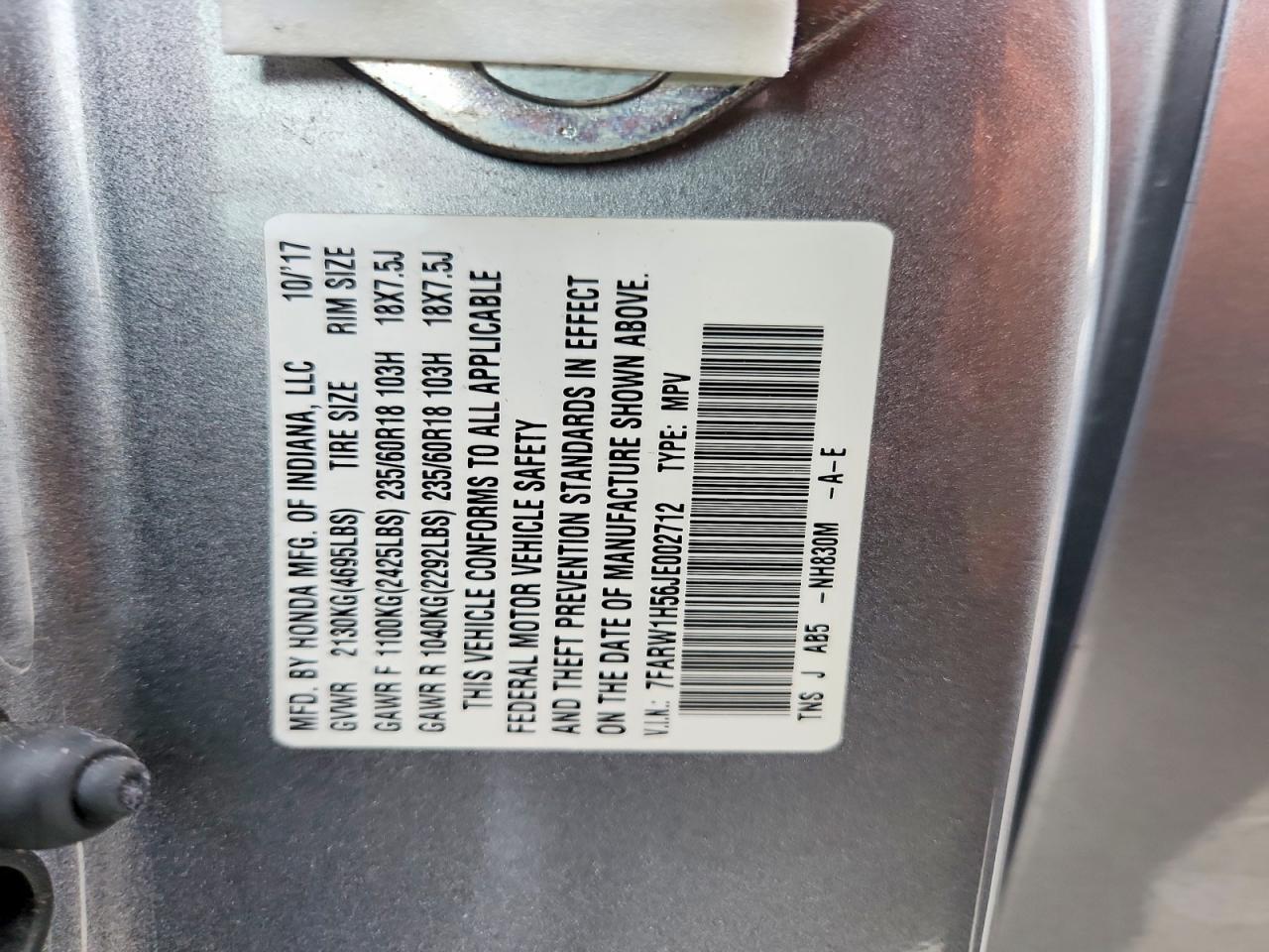 2018 Honda Cr-V Ex - zdjęcie 13