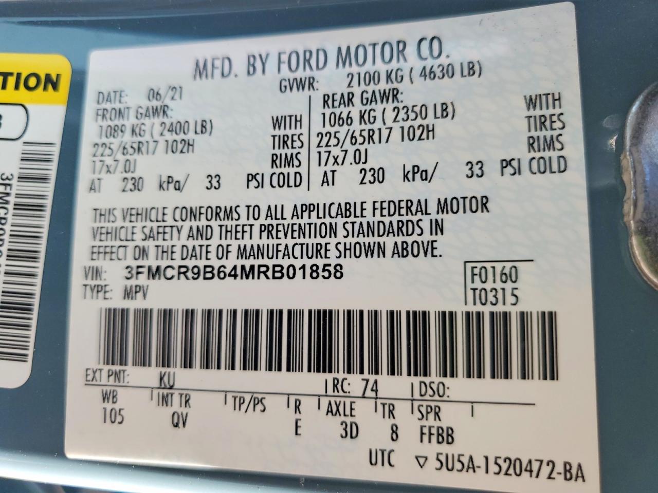 2021 Ford Bronco Sport Big Bend - zdjęcie 13