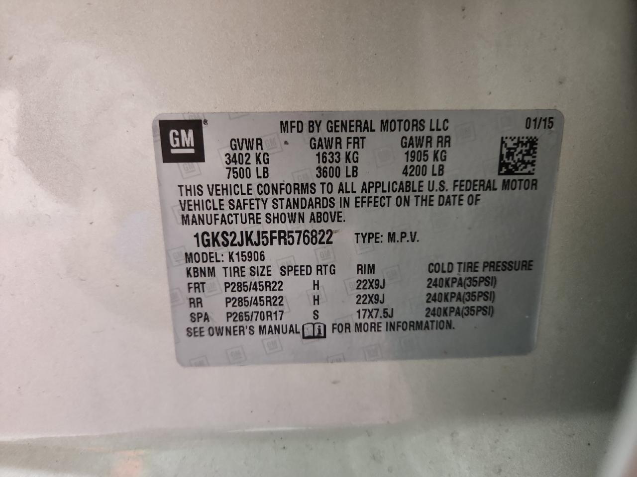 2015 GMC Yukon Xl Denali - zdjęcie 13