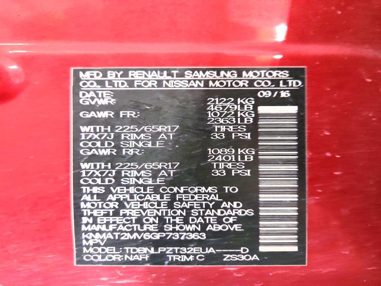 2016 Nissan Rogue S - zdjęcie 13