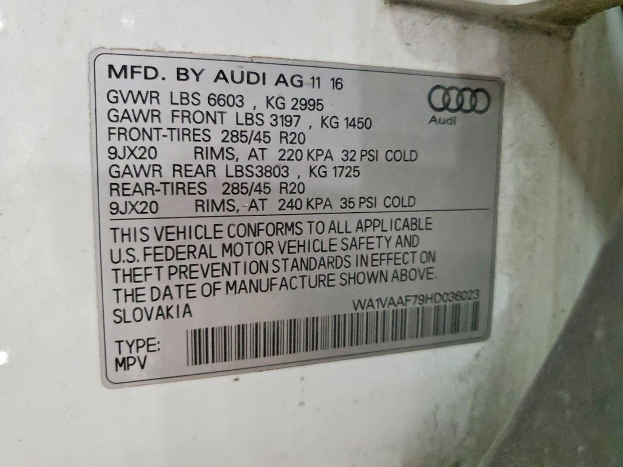 2017 Audi Q7 Prestige - zdjęcie 13