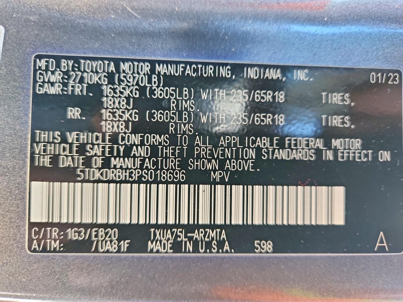 2023 Toyota Highlander Xle - zdjęcie 13