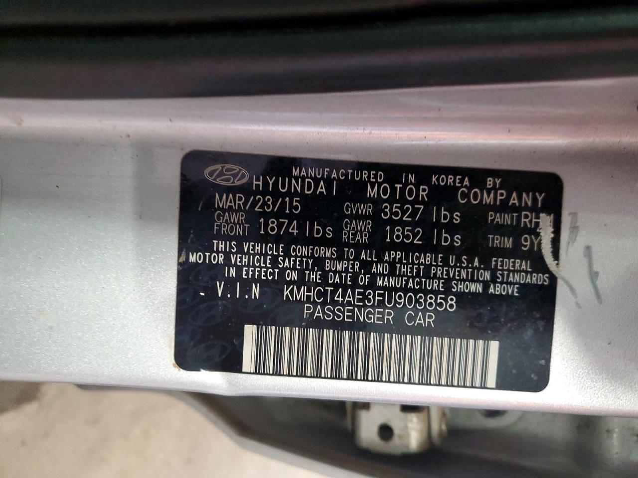 2015 Hyundai Accent Gls - zdjęcie 12