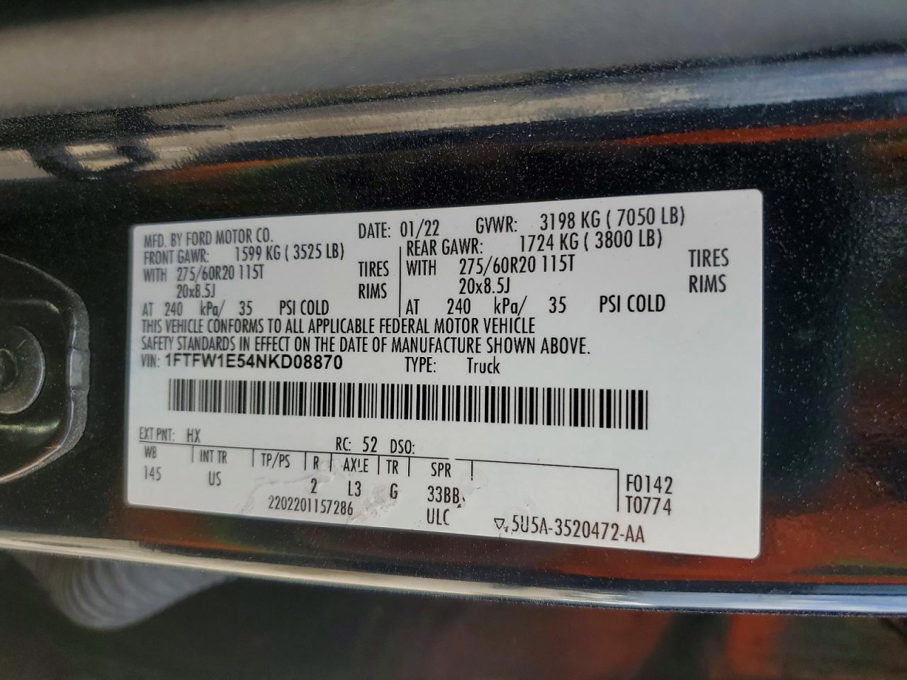 2022 Ford F150 Supercrew - zdjęcie 12