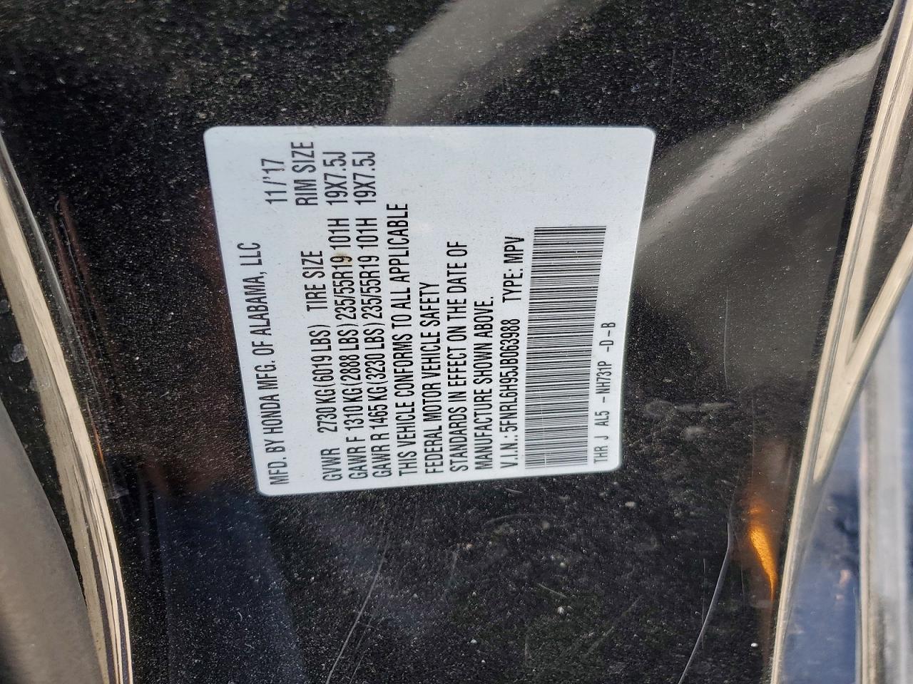 2018 Honda Odyssey Elite - zdjęcie 14