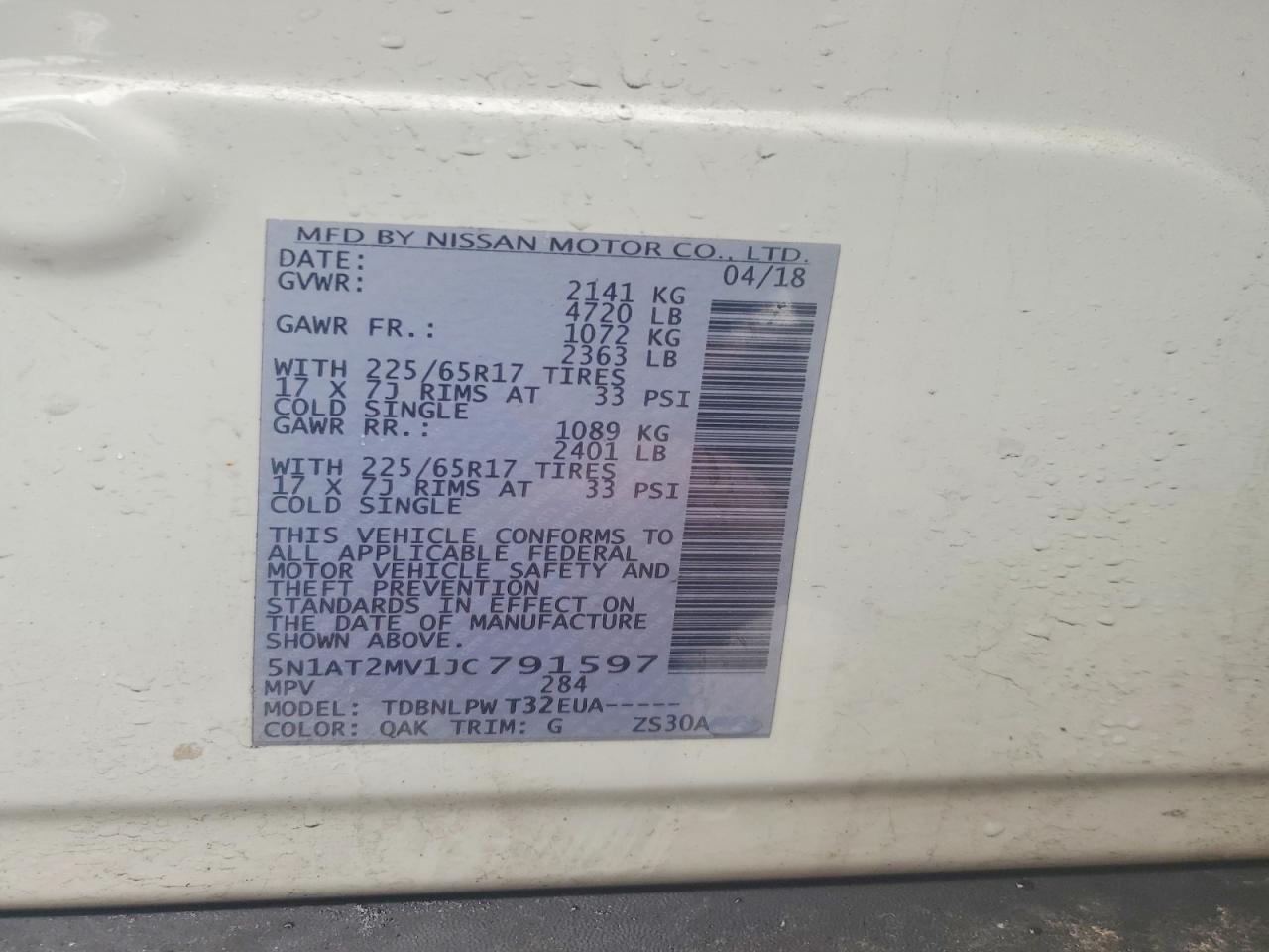 2018 Nissan Rogue S - zdjęcie 13