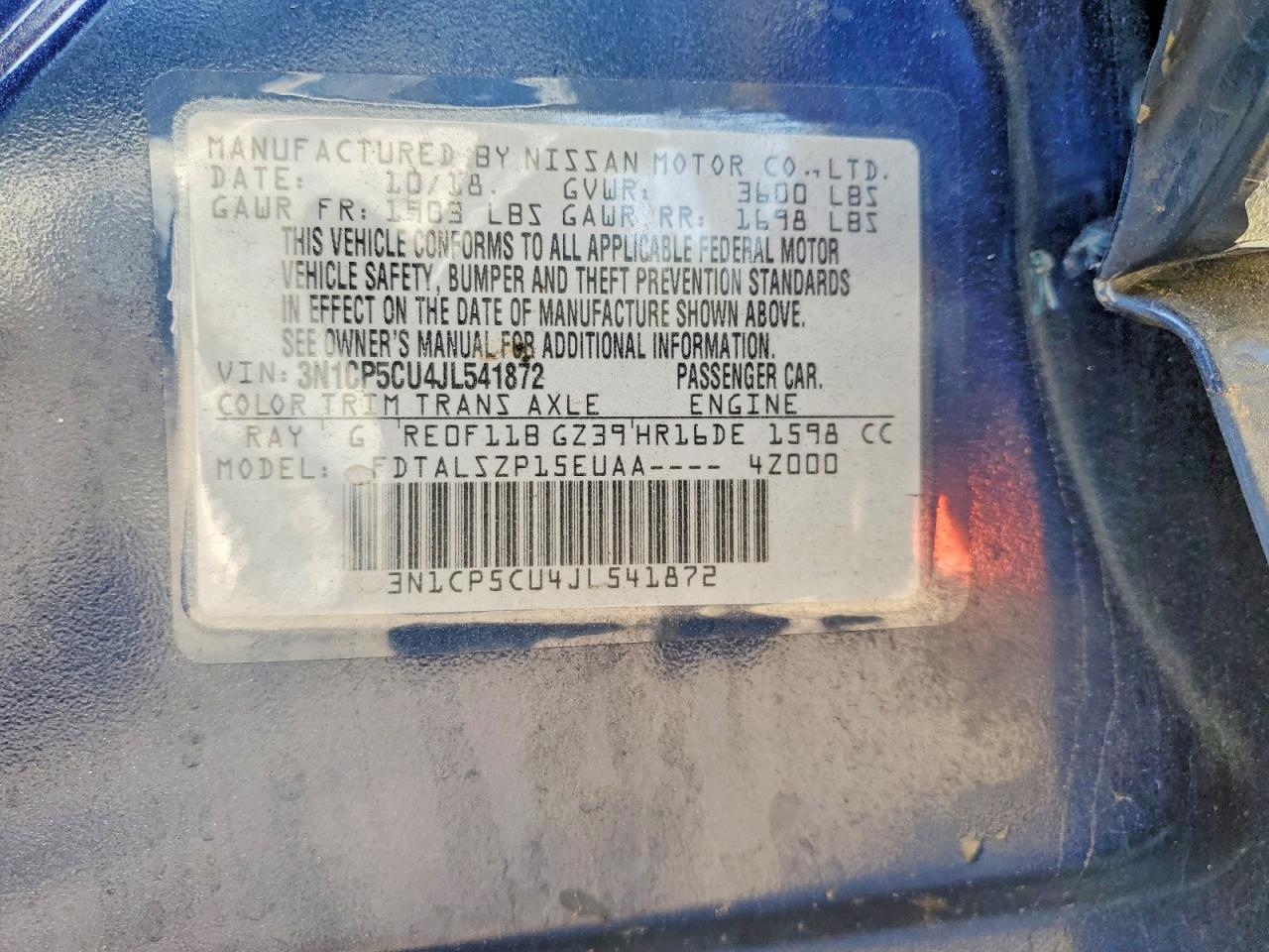 2018 Nissan Kicks Sv - zdjęcie 13