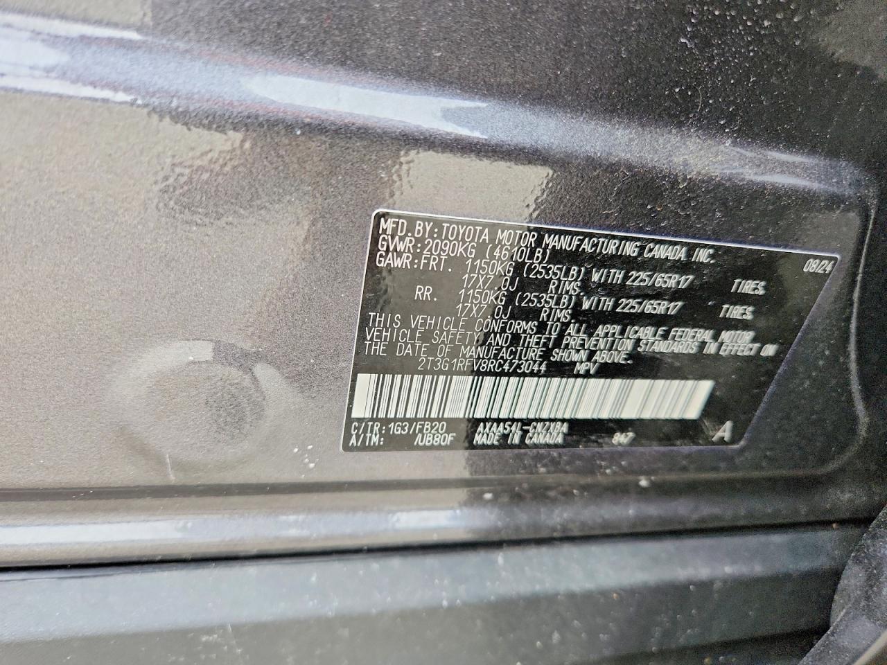 2024 Toyota Rav4 Le - zdjęcie 13