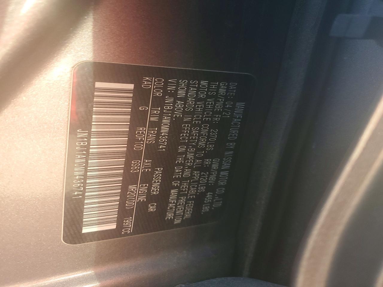 2021 Nissan Rogue Sport S - zdjęcie 14