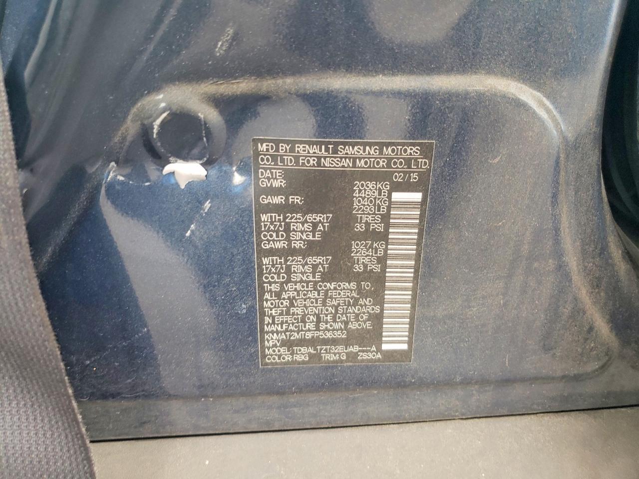 2015 Nissan Rogue Sv - zdjęcie 13