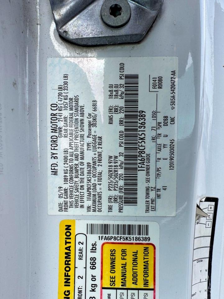 2019 Ford Mustang Gt - zdjęcie 10