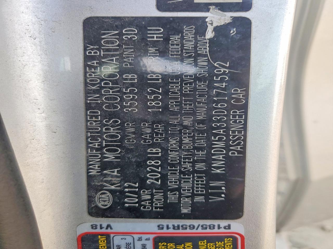 2013 Kia Rio 5-Door Lx - zdjęcie 12