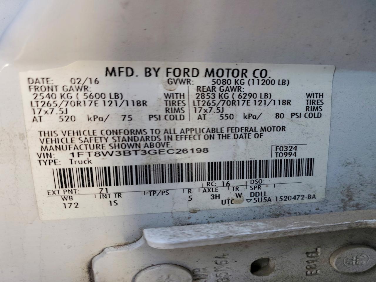 2016 Ford F350 Super Duty - zdjęcie 12
