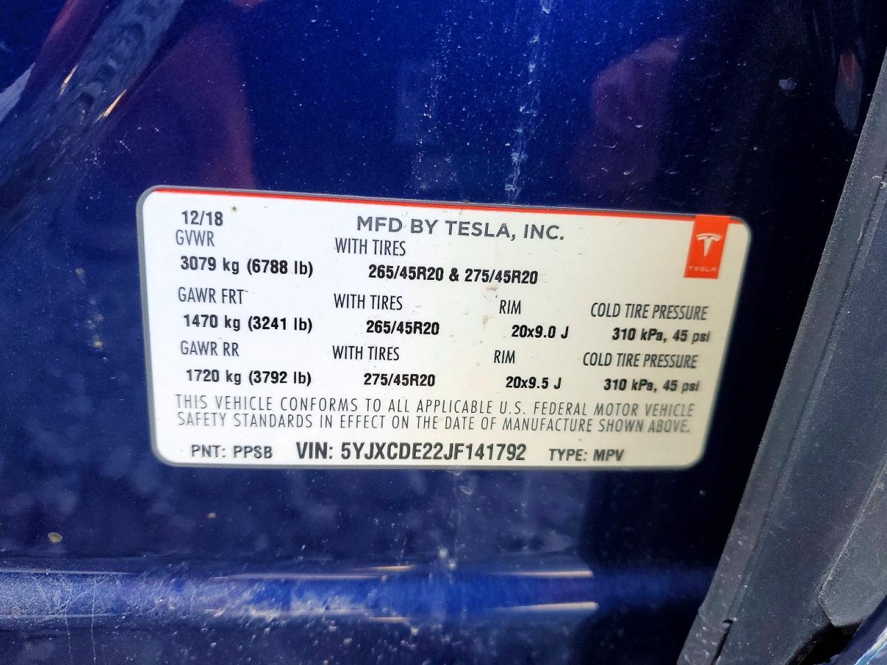 2018 Tesla Model X - zdjęcie 12