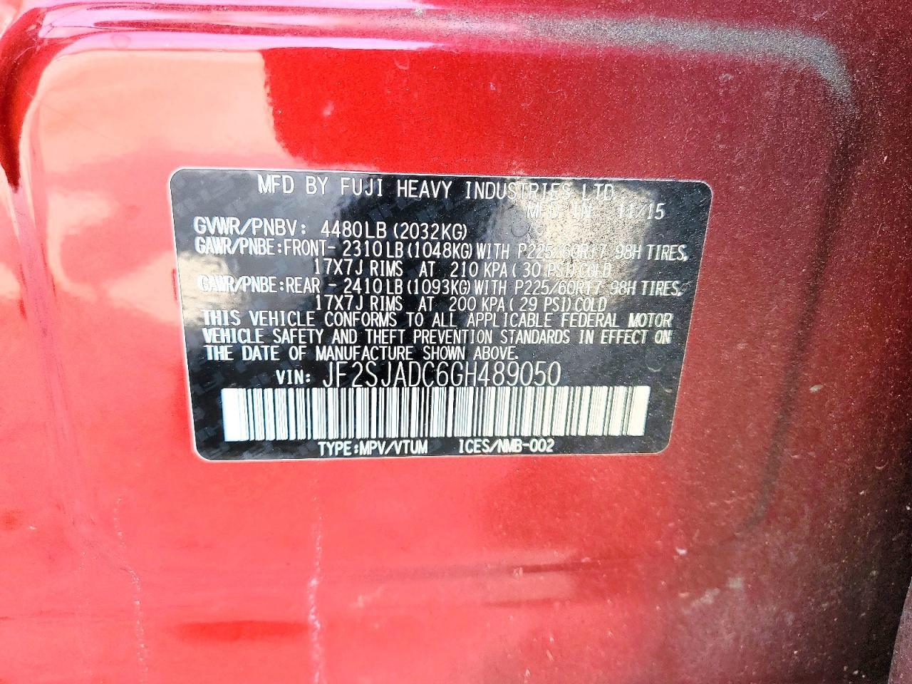 2016 Subaru Forester 2.5I Premium - zdjęcie 14