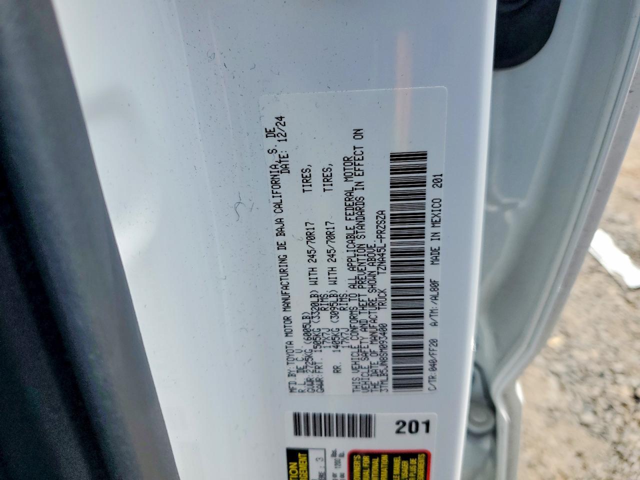 2025 Toyota Tacoma Sr5 - zdjęcie 13