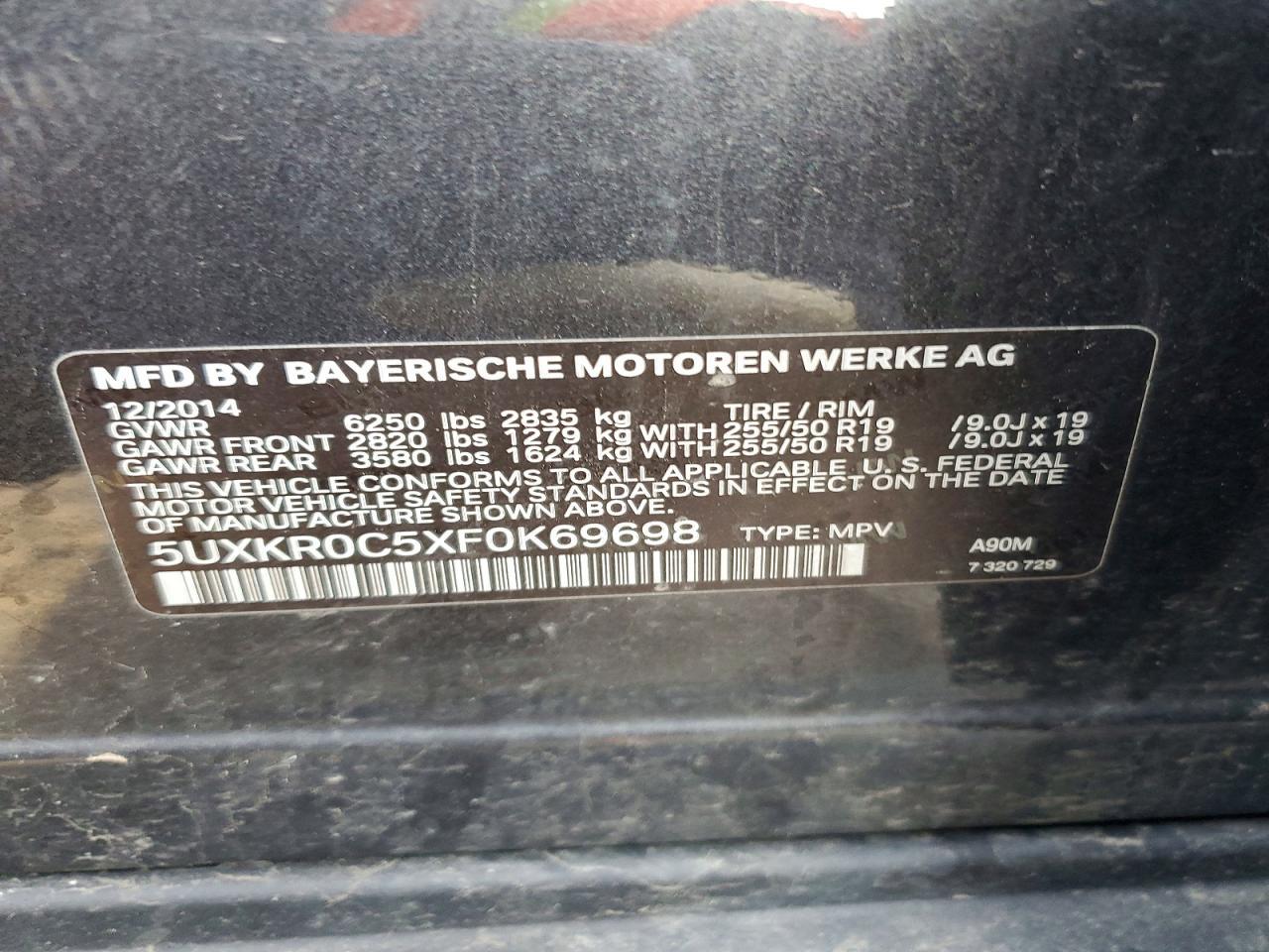 2015 BMW X5 xDrive35I - zdjęcie 13