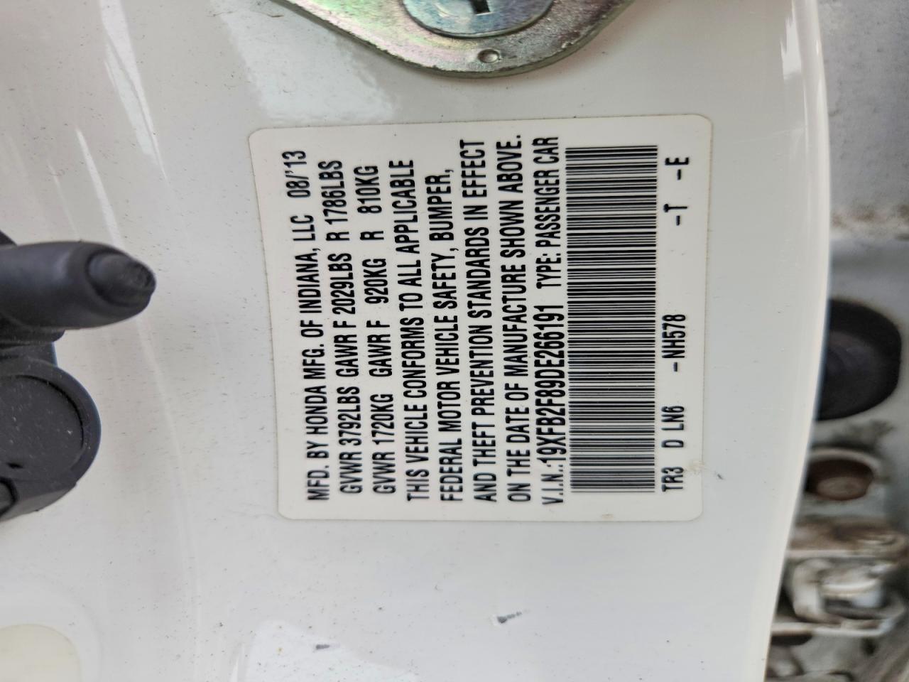 2013 Honda Civic Ex - zdjęcie 12