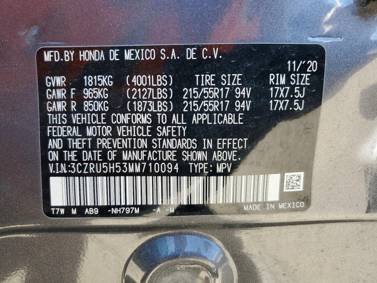 2021 Honda Hr-V Ex - zdjęcie 13